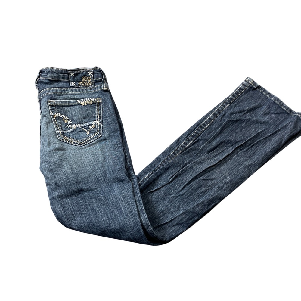 Big Star 28 Long Maddie Boot Cut Jeans Mid Rise Women's (see images)
